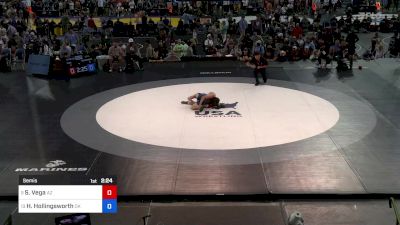 138 lbs Semis - Sergio Vega, AZ vs Hunter Hollingsworth, OK