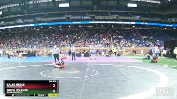 D3-106 lbs Quarterfinal - Kaleb Reece, Frankenmuth HS vs Drew Holevac, Eaton Rapids HS