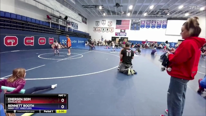 45 lbs Round 2 - Emersen Seim, Douglas WC vs Bennett Booth, Windy City ...