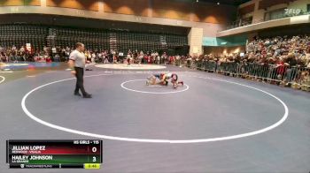 100 lbs Champ. Round 1 - Ariannah Nguyen, Central Catholic vs Mackenzie Gilbert, Modesto