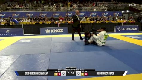 Enzo Ribeiro Vieira Silva vs Diego Souza Prado 2026 Pan Kids Jiu-Jitsu IBJJF Championship