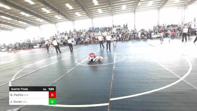 65 lbs Quarterfinal - Brian Padilla, New Mexico Outlaws vs Jaxyn Duran, Valley Bad Boys