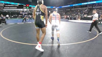190 lbs Consi Of 16 #2 - Lolomanaia Clark, Clovis (CS) vs Jovanni Mansour, Granite Hills (SD)