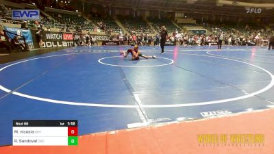 77 lbs Quarterfinal - Michael Nicosia, Grit Mat Club vs Rylan Sandoval, Cowboy Wrestling Club