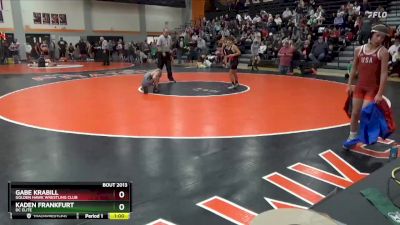 N-4 lbs Quarterfinal - Kaden Frankfurt, DC Elite vs Gabe Krabill, Golden Hawk Wrestling Club