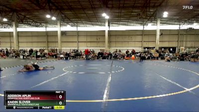 75 lbs Cons. Semi - Kaidin Slover, Grangeville Youth Wrestling vs Addison Aplin, Mountain Man Wrestling Club