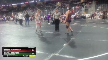 127 lbs Quarterfinal - Landri VonGonten, Team Texas vs Shayla DeBlaere, Team North Dakota