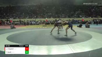 3A-152 lbs Semifinal - Jason Osgood, Blackwell vs Ty Scott, Marlow