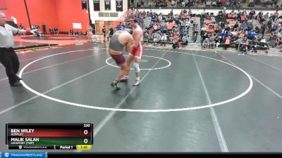 220 lbs Cons. Round 2 - Malik Salah, LOCKPORT (Twp) vs Ben Wiley, HUNTLEY