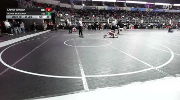 58 lbs Quarterfinal - Lainey Ernzen, Rams WC vs Sofia Boucher, Purler