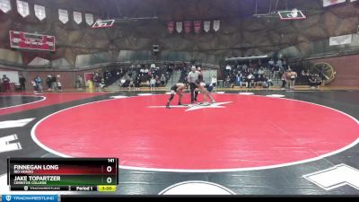 141 lbs Cons. Semi - Jake Topartzer, Cerritos College vs Finnegan Long, Rio Hondo