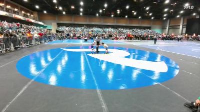 37-40 lbs Round 2 - Cutler Ricci, Fernley WC vs Louie Costella, Carson Bulldog Wrestling Club