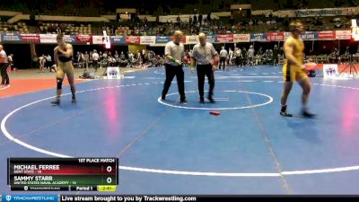 174 lbs Finals (2 Team) - Michael Ferree, Kent State vs Sammy Starr, United States Naval Academy