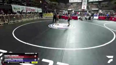 98 lbs Semifinal - Mateo Heredia, Daniel Cormier Wrestling Club vs Xander Fronhofer, Beat The Streets - Los Angeles