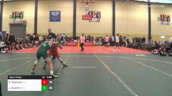 132 lbs Semifinal - Sam Spencer, Huntley vs Jordan Suarez, Minisink Valley