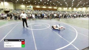 86 lbs Consi Of 8 #2 - Keller Watt, North Montana Wrestling vs Jaxon Martinez, Ruby Mountain WC