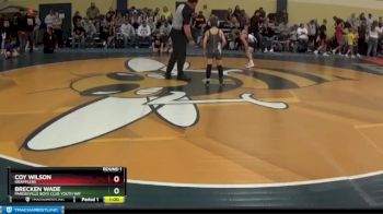 70 lbs Round 1 - Brecken Wade, Pardeeville Boys Club Youth Wr vs Coy Wilson, Grapplers
