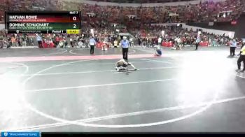 80 lbs Cons. Round 2 - Nathan Rowe, Kaukauna Grappling Ghosts vs Dominic Schuchart, Cuba City/Southwestern/Benton