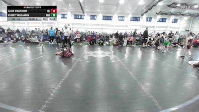80 lbs Quarterfinal - Jace Beaston, Tri State Hammers-EL vs Khiry Williams, Peer Pressure Elite -EL