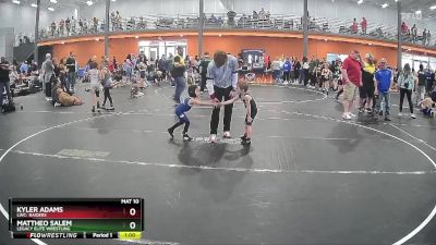 40 lbs Semifinal - Kyler Adams, LWC: Raiders vs Mattheo Salem, Legacy Elite Wrestling