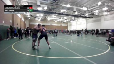 285 lbs Champ. Round 2 - Ariel Pouravrahim, Beverly Hills vs Tony Greer, Los Osos
