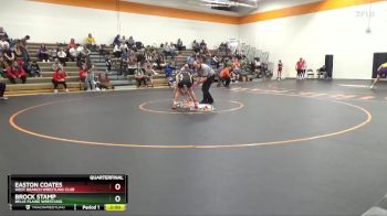 J-9 lbs Quarterfinal - Easton Coates, West Branch Wrestling Club vs Brock Stamp, Belle Plaine Wrestling