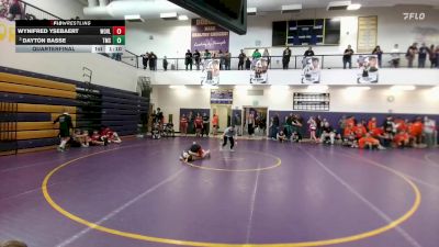 110 lbs Quarterfinal - Dayton Basse, Thermopolis vs Wynifred Ysebaert, Worland Middle School