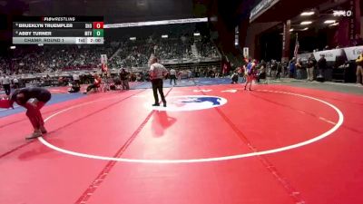 135 lbs Champ. Round 1 - Brueklyn Truempler, Shoshoni vs Abby Turner, Mountain View