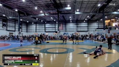 95 lbs Semifinal - Nathaniel Lanoue, Chesapeake vs Emmett Williams, Darkhorse Wrestling