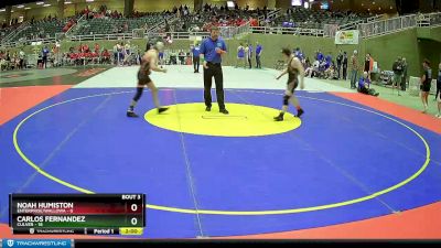 128 lbs Round 2 (4 Team) - Carlos Fernandez, Culver vs Noah Humiston, Enterprise/Wallowa