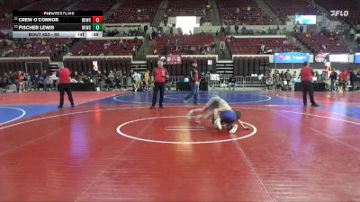 95 lbs 2nd Place Match - Fischer Lewis, Thermopolis Wrestling Club vs Crew O`Connor, Butte Wrestling Club