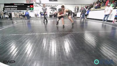 110 lbs Rr Rnd 2 - Landyn DeLeon, Jay Wrestling Club vs Aubrie Smittle, Wagoner Takedown Club