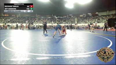 119 lbs Consi Of 8 #2 - Beckham Tibbles, ICEFIGHTER U vs Jett Sisemore, Team Tulsa Wrestling Club