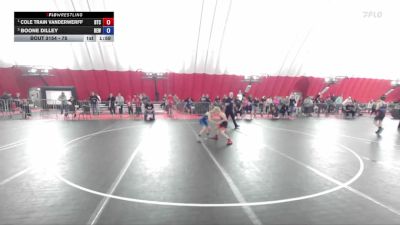 75 lbs 2nd Place Match - Cole Train Vanderwerff, B.A.M. Training Center vs Boone Dilley, RT Elite Wrestling
