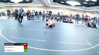 165 lbs Consi Of 64 #2 - Mitch Parrish, Bronco WC vs Micah George, Wasatch WC