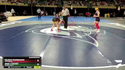 115 lbs Quarterfinal - Rileigh Romberger, Smithsburg vs Bree Conard, Queen Anne`s