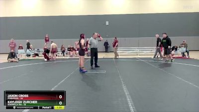 130 lbs Round 2 (4 Team) - Kayleigh Zurcher, Guerrilla WA vs Jaxon Cross, Poquoson