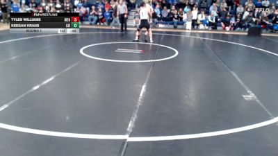143-149 lbs Round 1 - Tyler Williams, Bellevue East vs Keegan Kraus, Lincoln Southeast