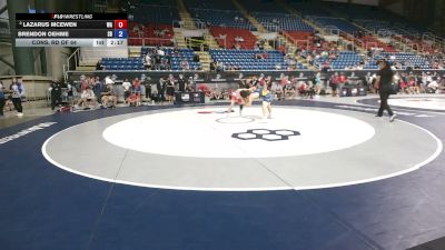 120 lbs Cons. Rd Of 64 - Lazarus McEwen, Washington vs Brendon Oehme, South Dakota