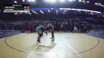 190 3A Quarterfinal - Eliel Santos, Miami Southridge Hs vs Alex Davis, Jupiter