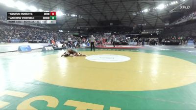 Boys 3A 113 lbs 3rd Place Match - Andrew Vogtman, Kennewick vs Colton Roberts, University