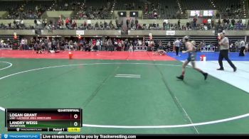 85 lbs Quarterfinal - Logan Grant, LAW - Lacrosse Area Wrestlers vs Landry Weiss, Watertown