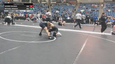 149 lbs Champ. Round 3 - Michael Roesch, Doane University vs Jaxsen Salinas, Concordia (Neb.)