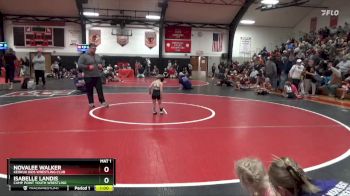 Bracket 1 lbs Round 5 - Novalee Walker, Keokuk Kids Wrestling Club vs Isabelle Landis, Camp Point Youth Wrestling