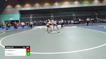 215 lbs Round Of 16 - Noah Watkins, Temecula Valley vs Judd Bowen, Bingham