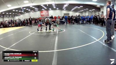 42-44 lbs Round 2 - Roselynn Nowlin, VA Elite vs Amaryllis Pagans, Osprey Wrestling Club