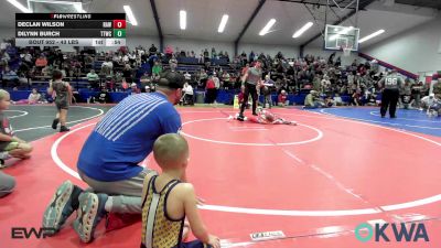 43 lbs Quarterfinal - Declan Wilson, Raw Wrestling Club vs Dilynn Burch, Team Tulsa Wrestling Club
