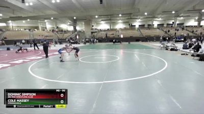 95 lbs 3rd Place Match - Dominic Simpson, Big Red Wrestling Club vs Cole Massey, Stronghold