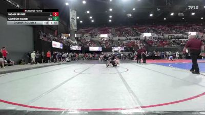 138 lbs Champ. Round 1 - Carson Kline, Reardan vs Noah Irvine, Lander Legacy