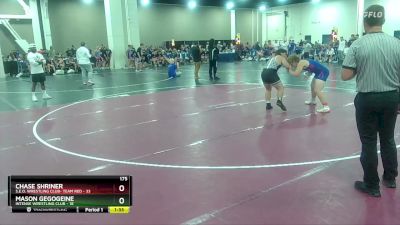 175 lbs Round 2 (6 Team) - Mason Gegogeine, Intense Wrestling Club vs Chase Shriner, S.E.O. Wrestling Club- Team Red